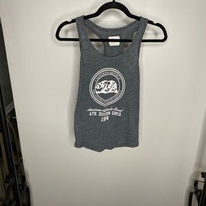 Pacsun Racerback Grey Tank Top